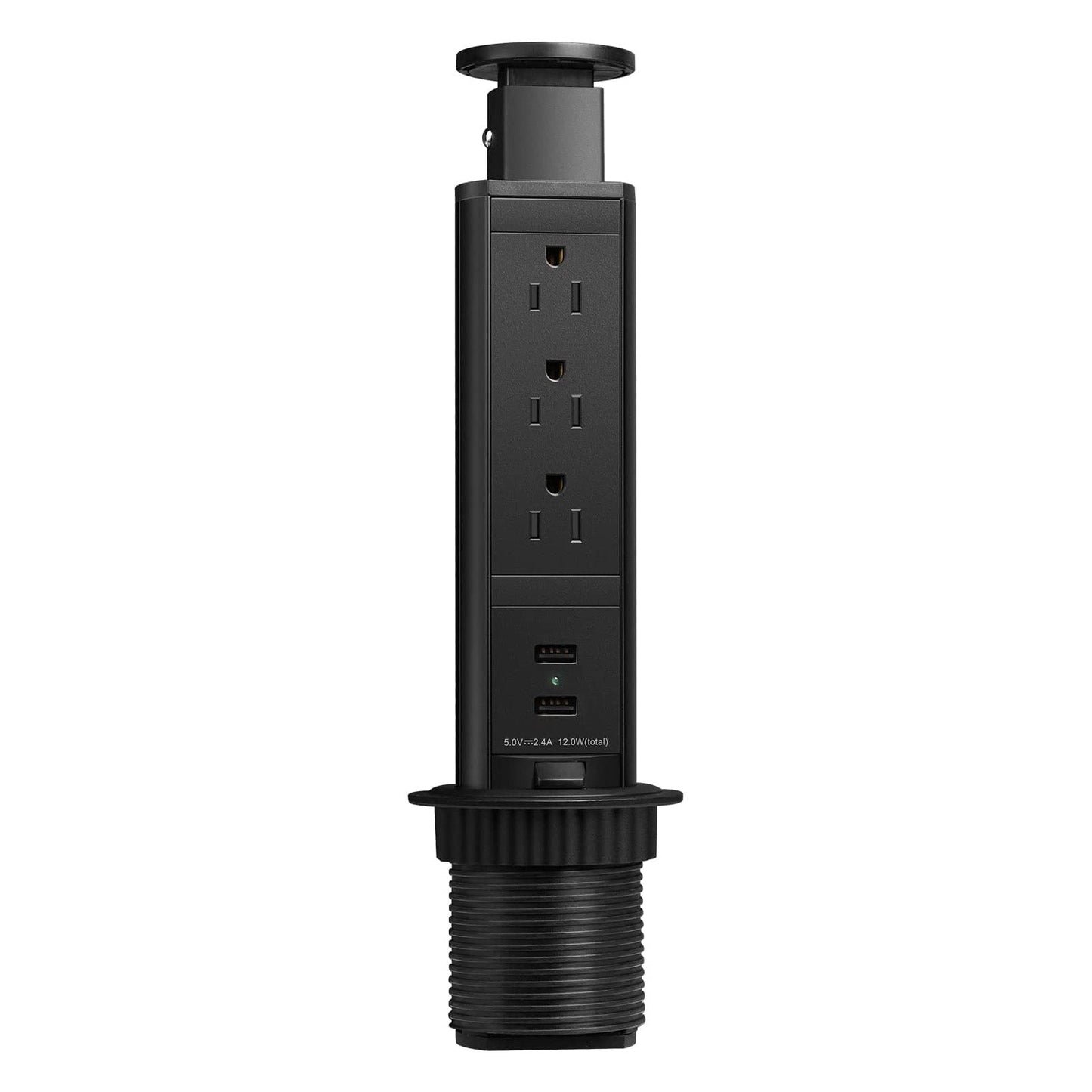 Pop Up Outlet with 3 AC Outlet & 2 USB Port