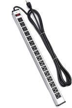 Load image into Gallery viewer, long Power Strip 16-Outlet  Metal 120V
