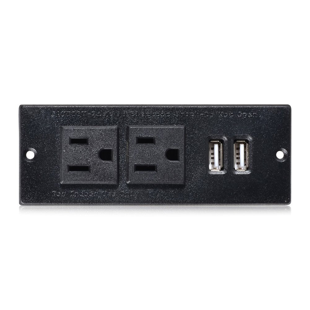 Desktop Power Grommet 2-Socket and 2-USB
