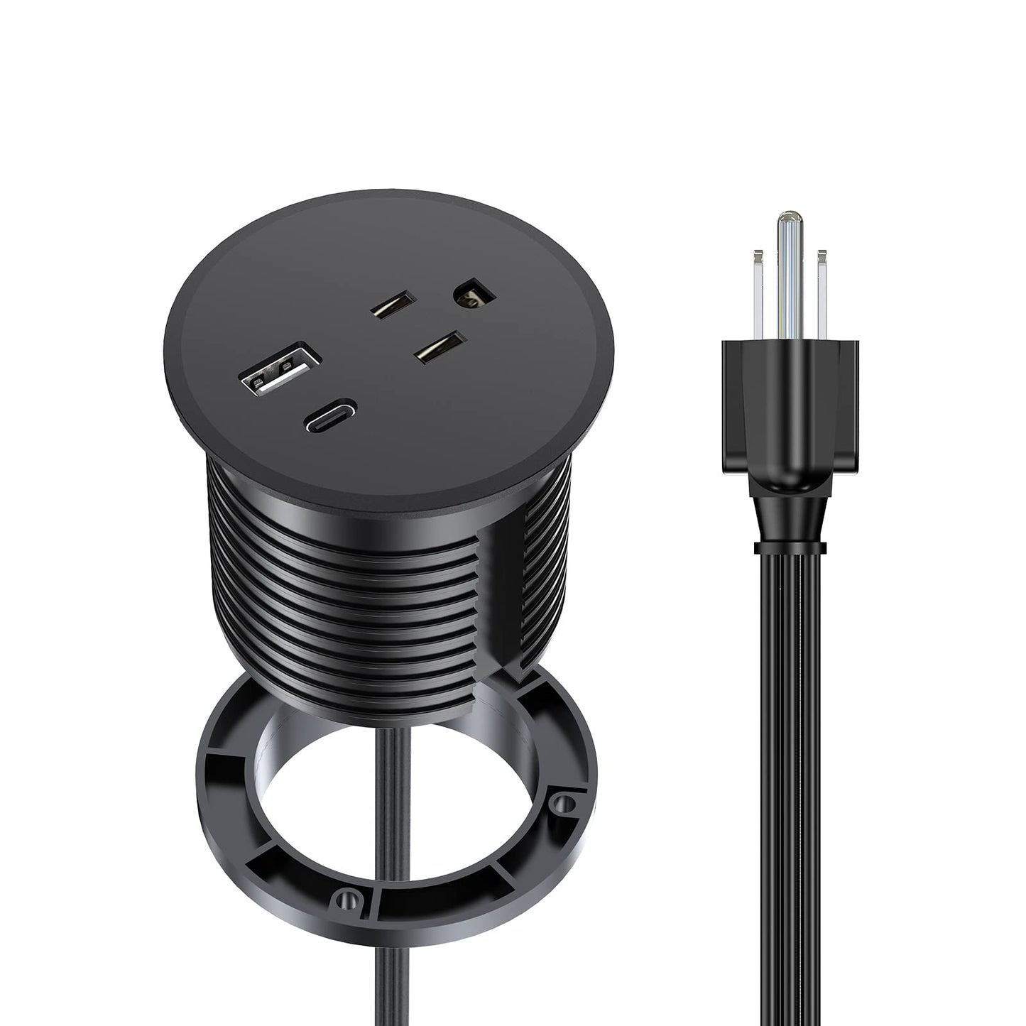 Desk Power Grommet with 18W USB C Port