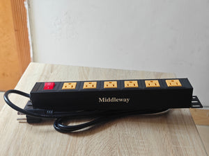 Middleway 6 Outlets Wall Mount Power Strip with 6 FT