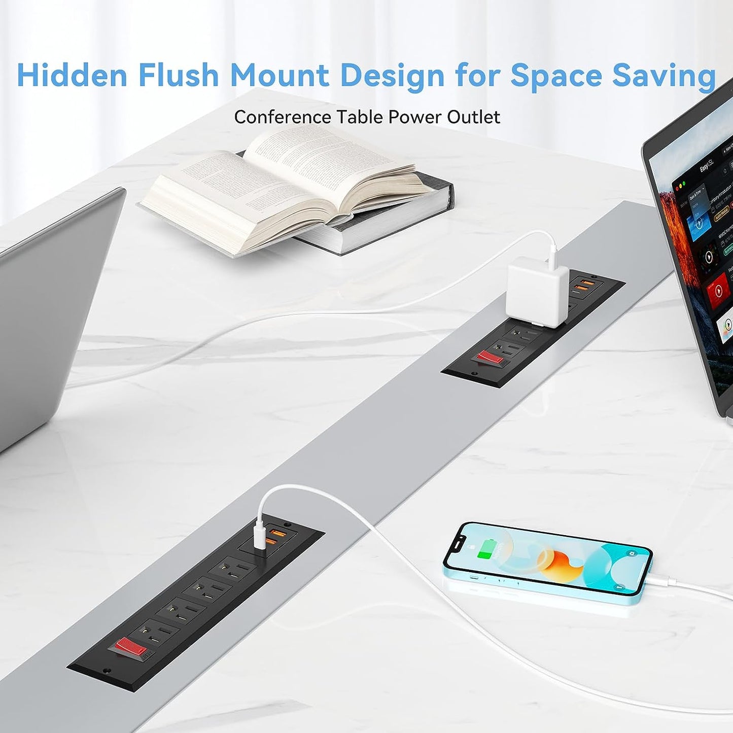 Furniture Recessed Power Strip