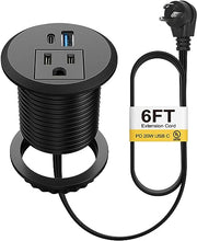 Load image into Gallery viewer, 2 Inch Desk Power Grommet Power Strip