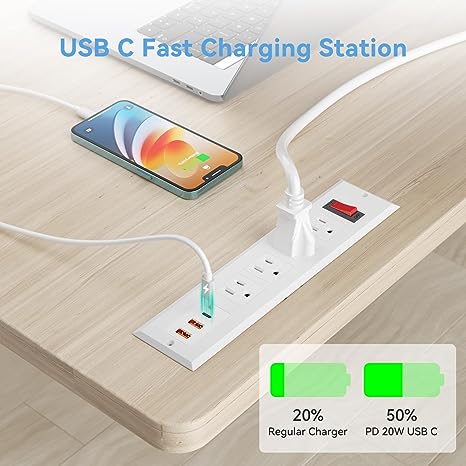 Furniture Recessed Power Strip
