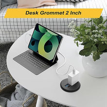 Load image into Gallery viewer, 2 Inch Desk Power Grommet Power Strip