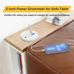 2 Inch Desk Power Grommet Power Strip