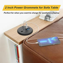 Load image into Gallery viewer, 2 Inch Desk Power Grommet Power Strip