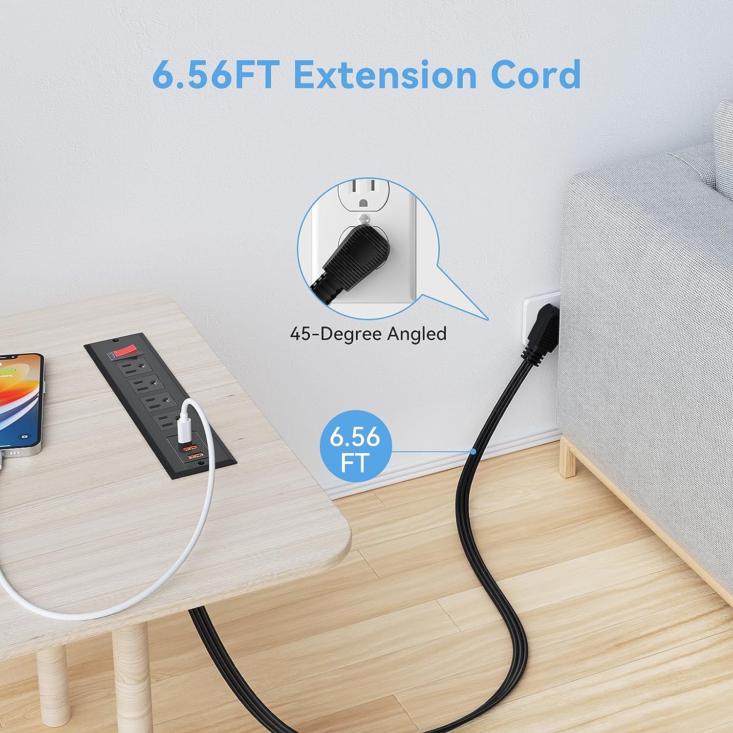 Furniture Recessed Power Strip