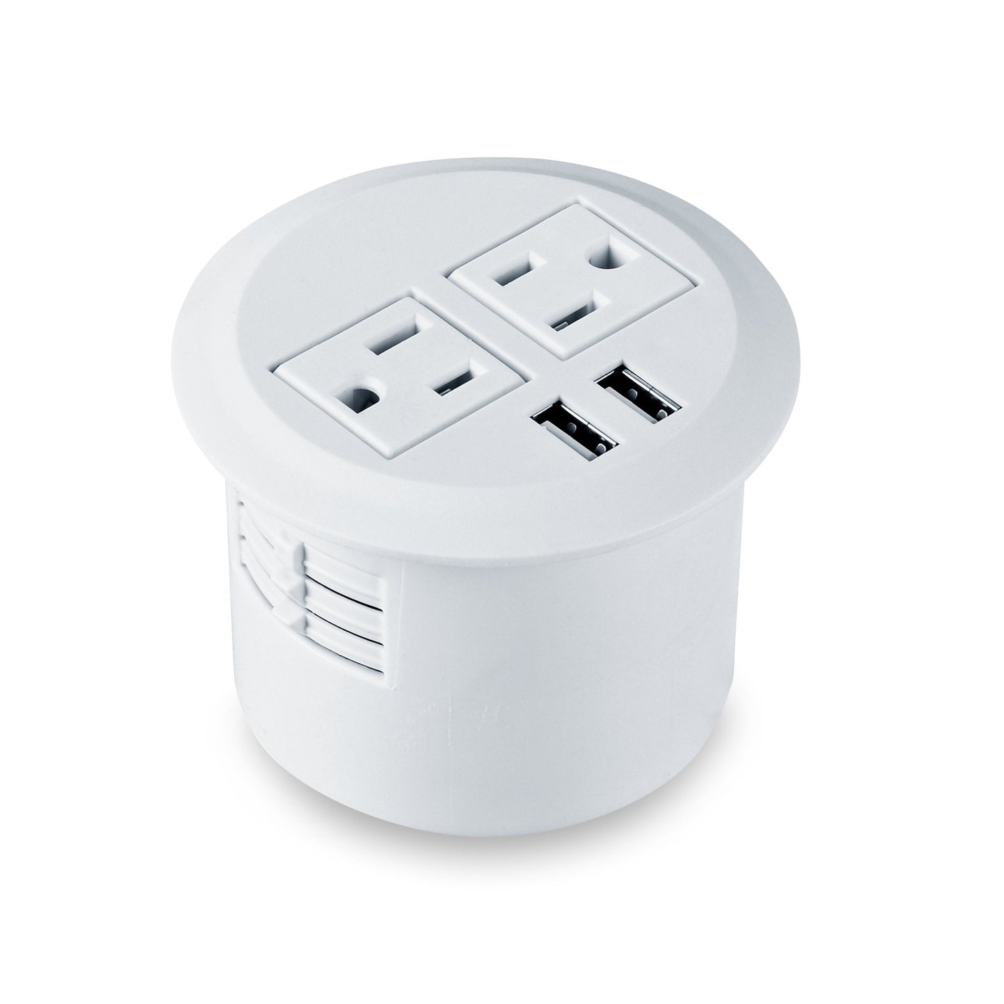 Desktop Power Grommet Hub 2 Power Socket & Dual USB Ports