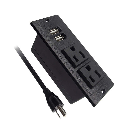 Desktop Power Grommet 2-Socket and 2-USB
