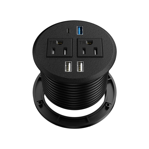 Desktop Power Grommet with PD 20 W USB C