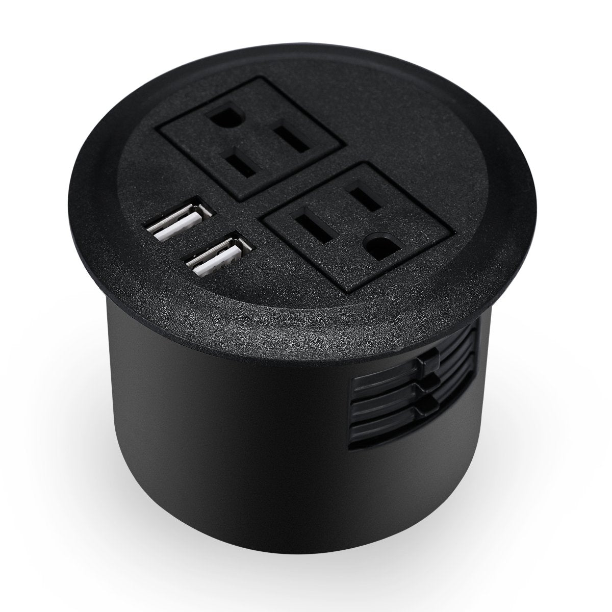 Desktop Power Grommet Hub 2 Power Socket & Dual USB Ports