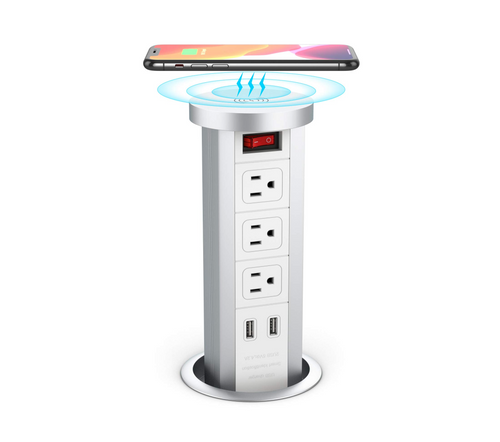 Automatic Pop Up Sockets, Retractable Recessed Power Strip