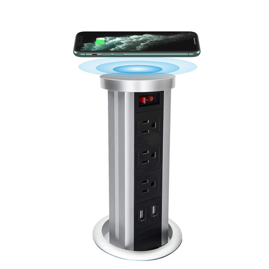BTU Automatic Pop Up Power Strip 4.2AUSB