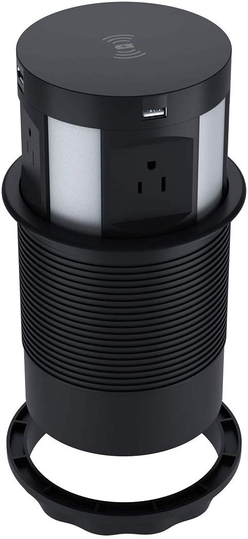 Automatic Pop Up Outlet Surge Protector Retractable Hidden Recessed Power Strip
