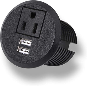 Mini Flush Power Grommet - 1 Electric, Dual USB  waterproof