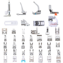 Load image into Gallery viewer, Sewing Machine Presser Feet Set 42 Pcs for Brother, Babylock, Singer, Janome, Elna, Toyota, New Home, Simplicity, Necchi, Kenmore, and Most of Low Shank Sewing Machines