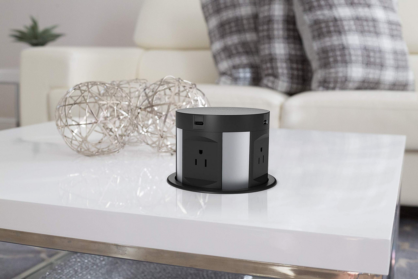 Automatic Pop Up Sockets, Retractable Recessed Power Strip