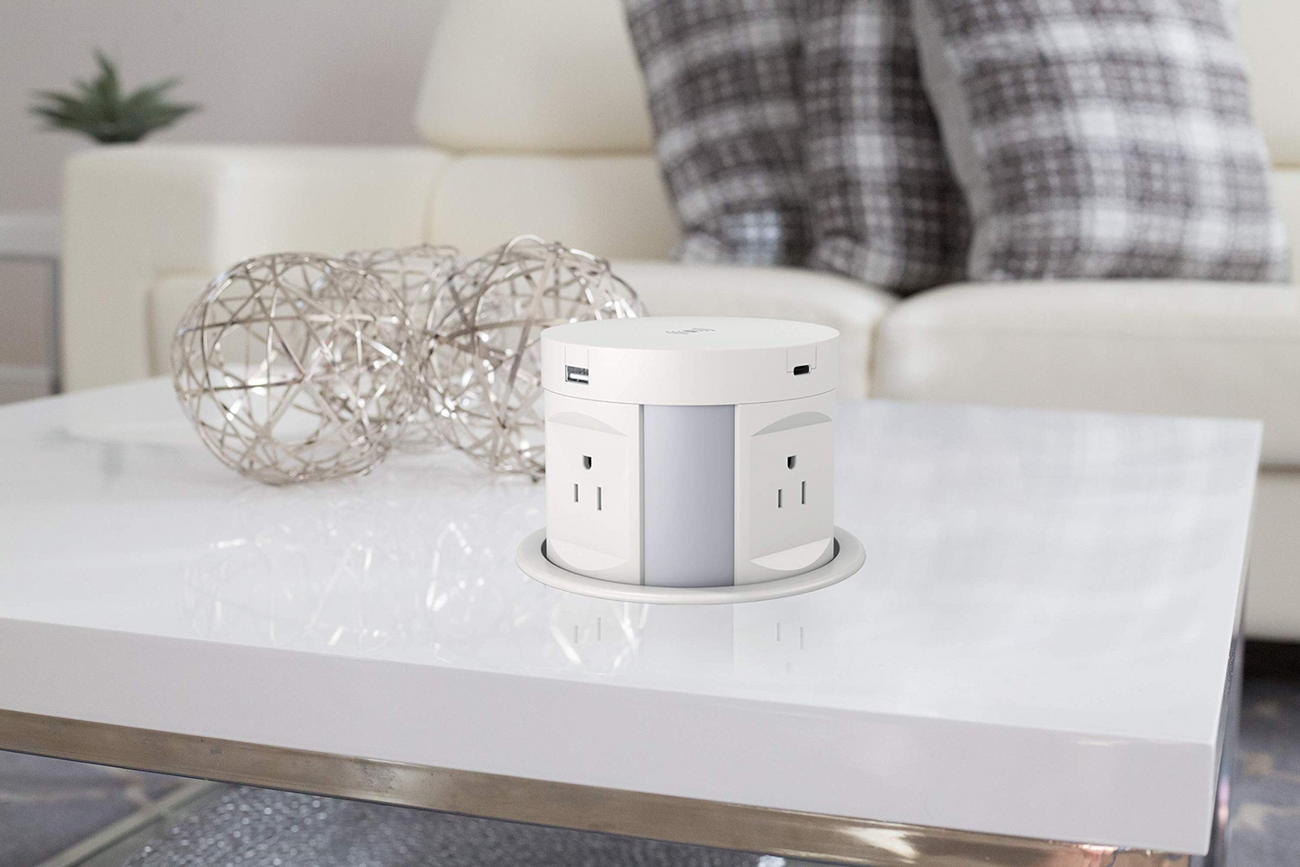 Automatic Pop Up Sockets, Retractable Recessed Power Strip, Surge Protector Power Strip