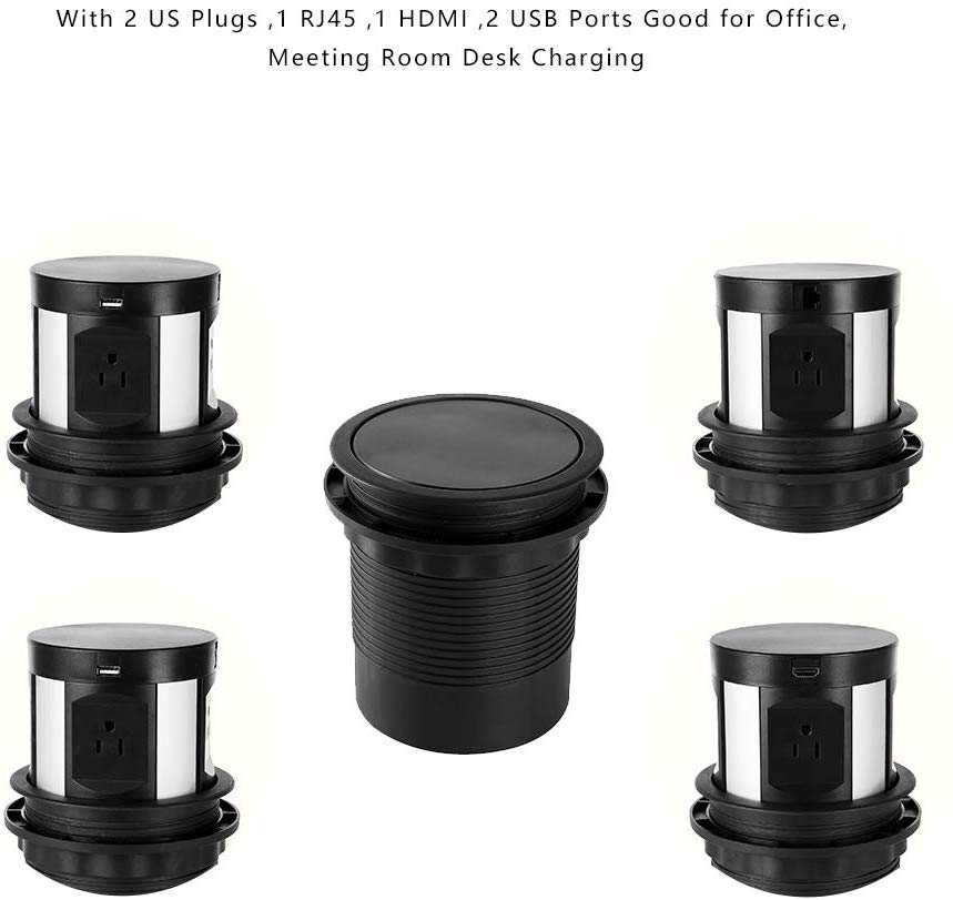 Automatic Pop Up Outlet Surge Protector Retractable Hidden Recessed Power Strip