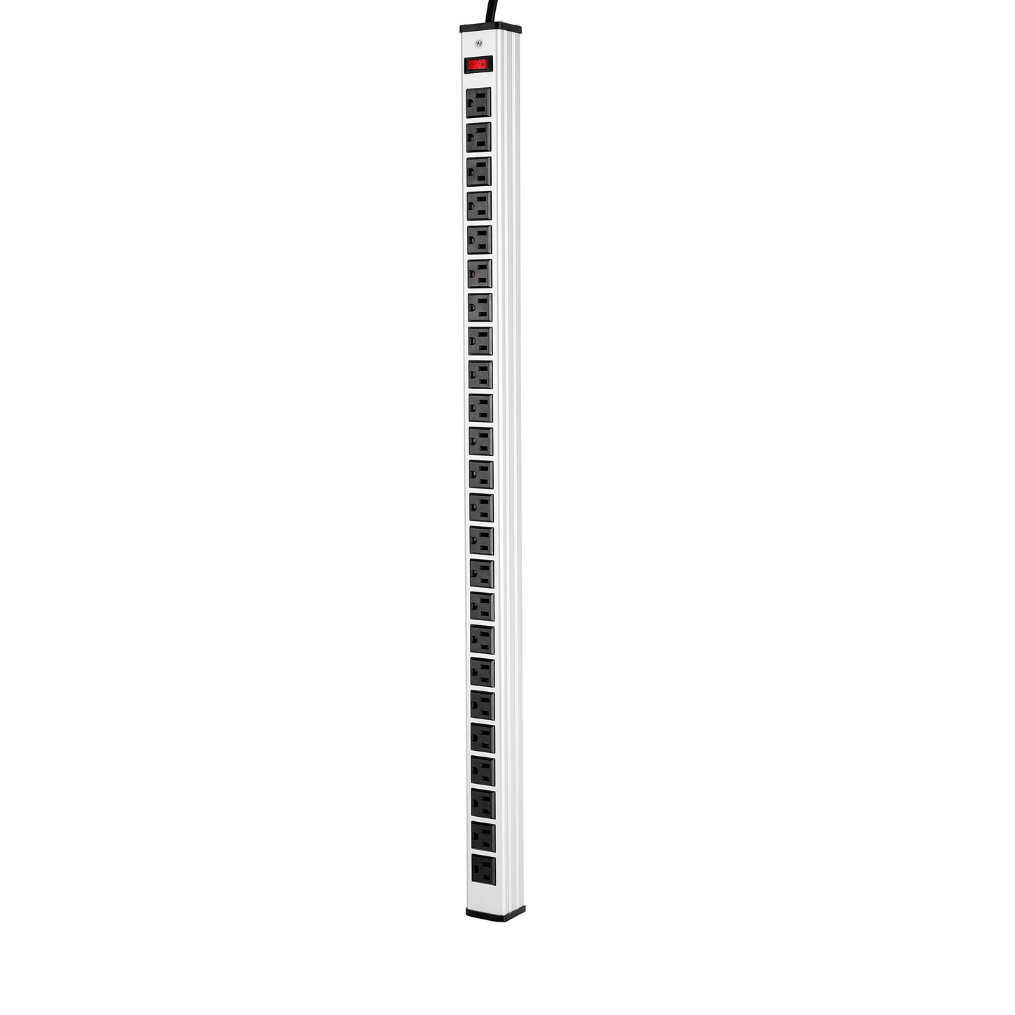long Power Strip 24 Outlet Heavy Duty Multi Plug Outlet Aluminum Socket