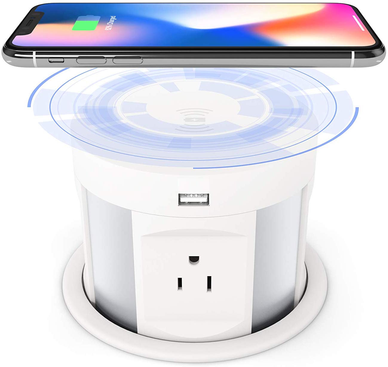 Automatic Pop Up Outlet Surge Protector Retractable Hidden Recessed Power Strip