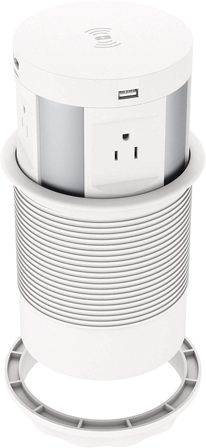 Automatic Pop Up Outlet Surge Protector Retractable Hidden Recessed Power Strip